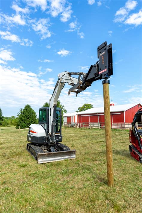 mini digger post driver for sale|pile driver for mini excavator.